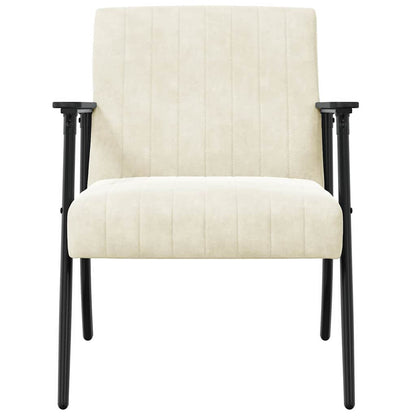 Fauteuil Crème 59 x 75 x 78 cm Fluweel
