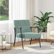 Fauteuil zeegroen 59x75x78 cm fluweel