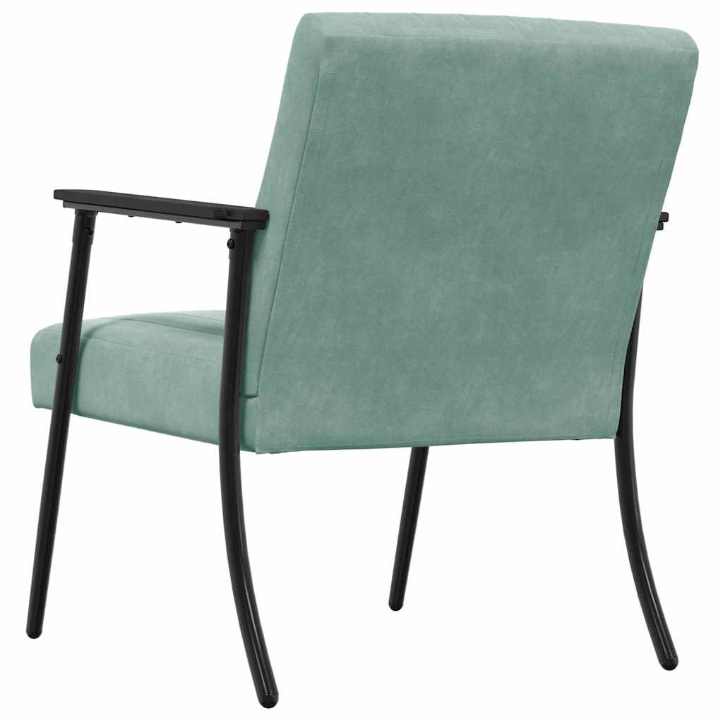 Fauteuil Zeegroen 59 x 75 x 78 cm Fluweel