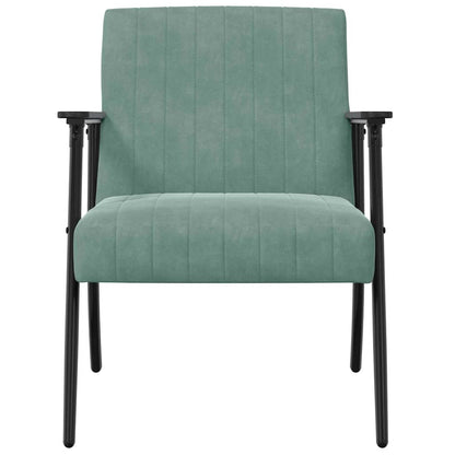 Fauteuil Zeegroen 59 x 75 x 78 cm Fluweel