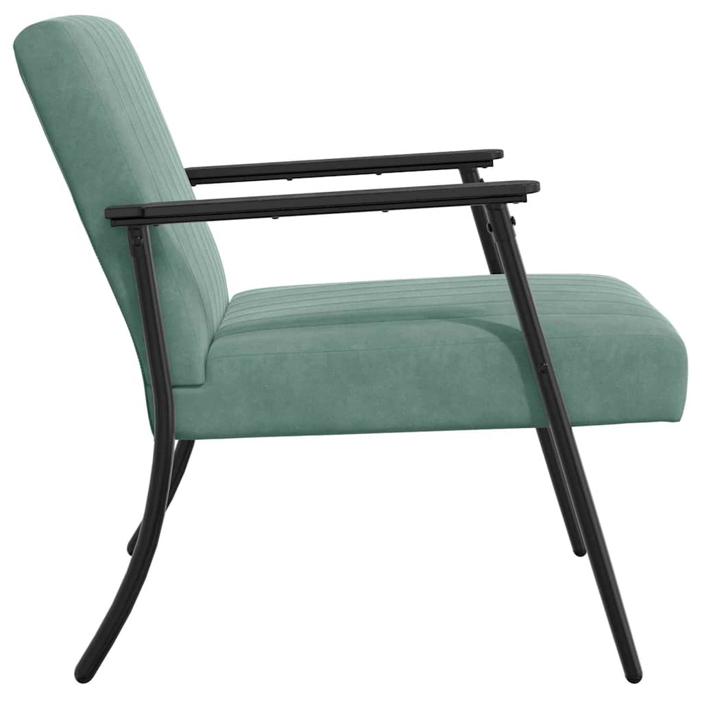 Fauteuil Zeegroen 59 x 75 x 78 cm Fluweel