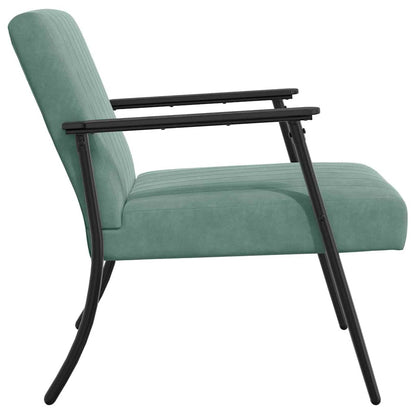 Fauteuil Zeegroen 59 x 75 x 78 cm Fluweel