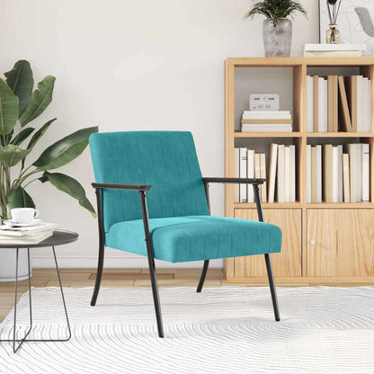 Fauteuil Turquoise 59 x 75 x 78 cm Fluweel