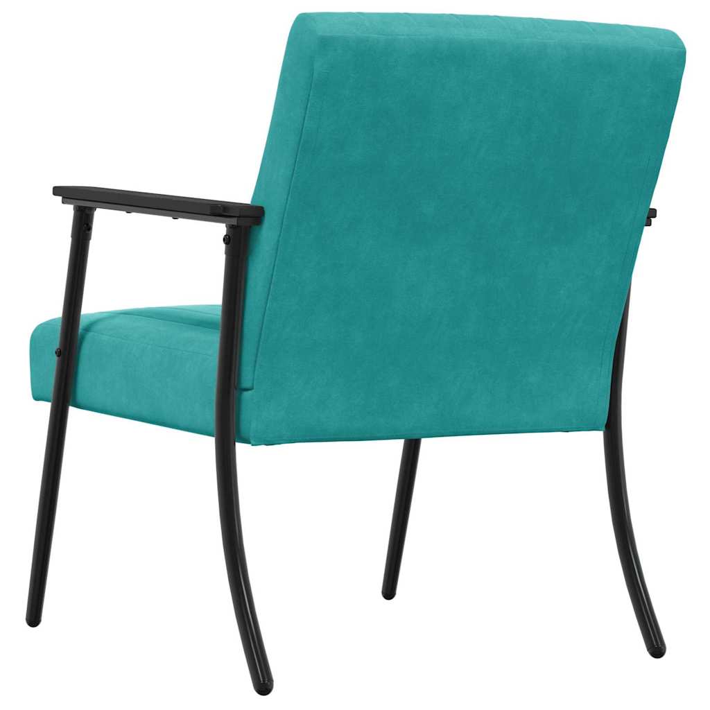 Fauteuil Turquoise 59 x 75 x 78 cm Fluweel