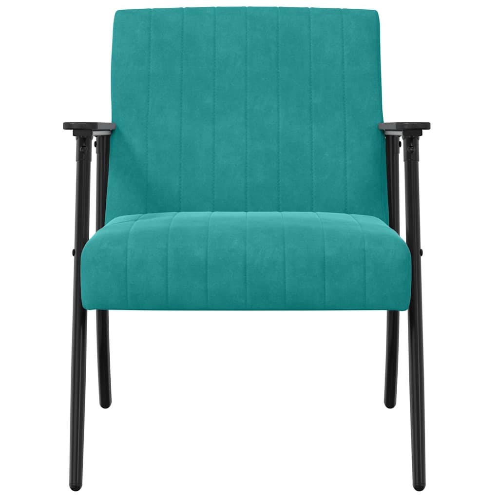 Fauteuil Turquoise 59 x 75 x 78 cm Fluweel