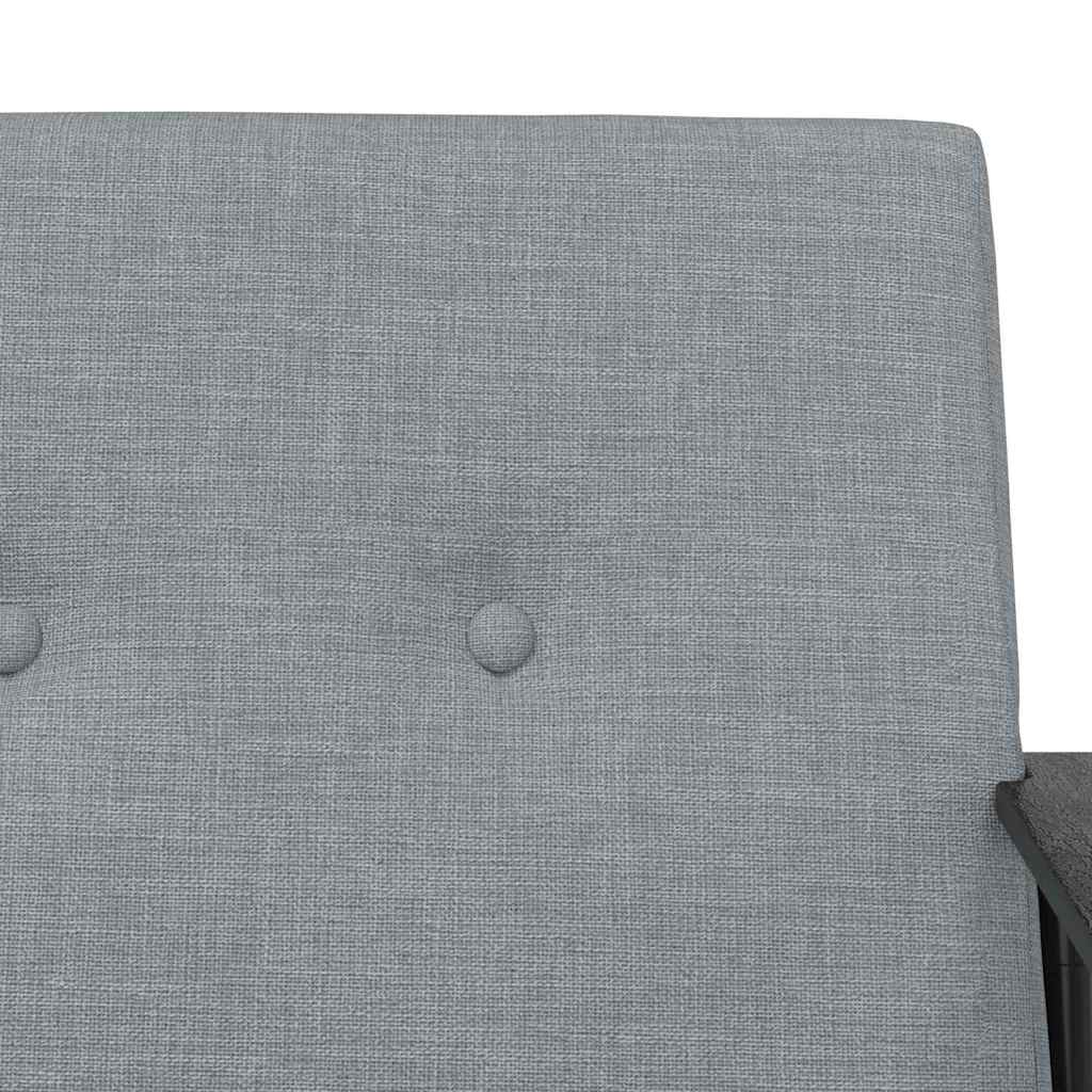 Fauteuil Lichtgrijs 59 x 75 x 78 cm Stof
