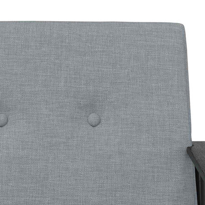 Fauteuil Lichtgrijs 59 x 75 x 78 cm Stof
