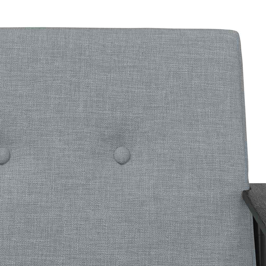 Fauteuil Lichtgrijs 59 x 75 x 78 cm Stof