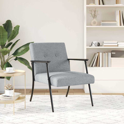 Fauteuil Lichtgrijs 59 x 75 x 78 cm Stof