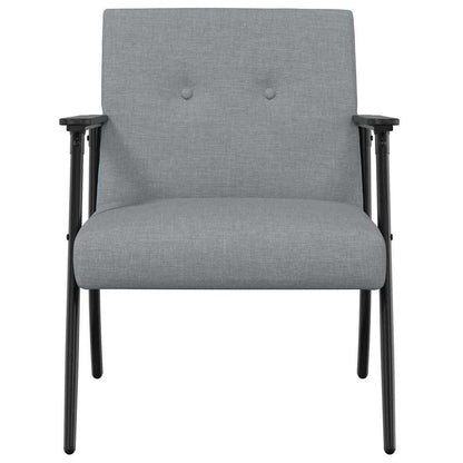 Fauteuil Lichtgrijs 59 x 75 x 78 cm Stof