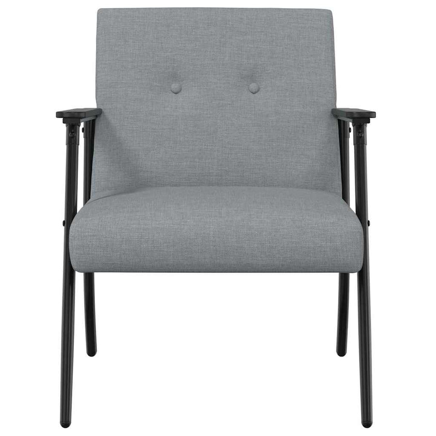 Fauteuil Lichtgrijs 59 x 75 x 78 cm Stof
