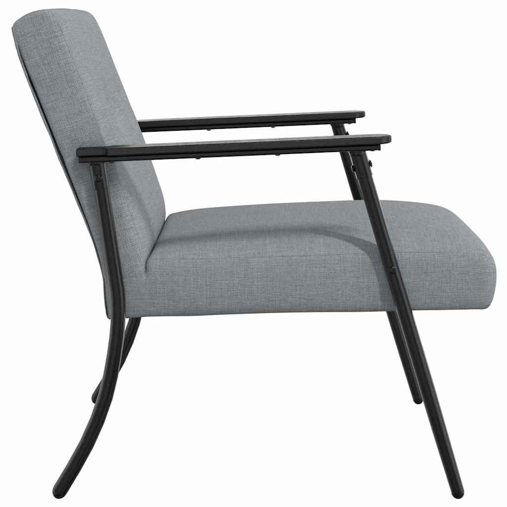 Fauteuil Lichtgrijs 59 x 75 x 78 cm Stof