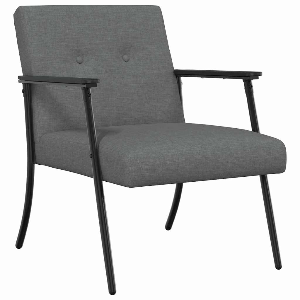 Fauteuil Donkergrijs 59 x 75 x 78 cm Stof