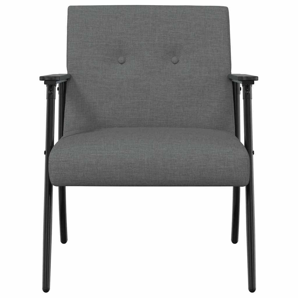 Fauteuil Donkergrijs 59 x 75 x 78 cm Stof