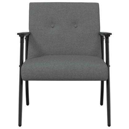 Fauteuil Donkergrijs 59 x 75 x 78 cm Stof