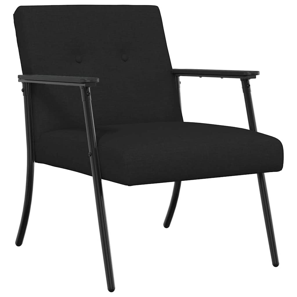Fauteuil Zwart 59 x 75 x 78 cm Stof