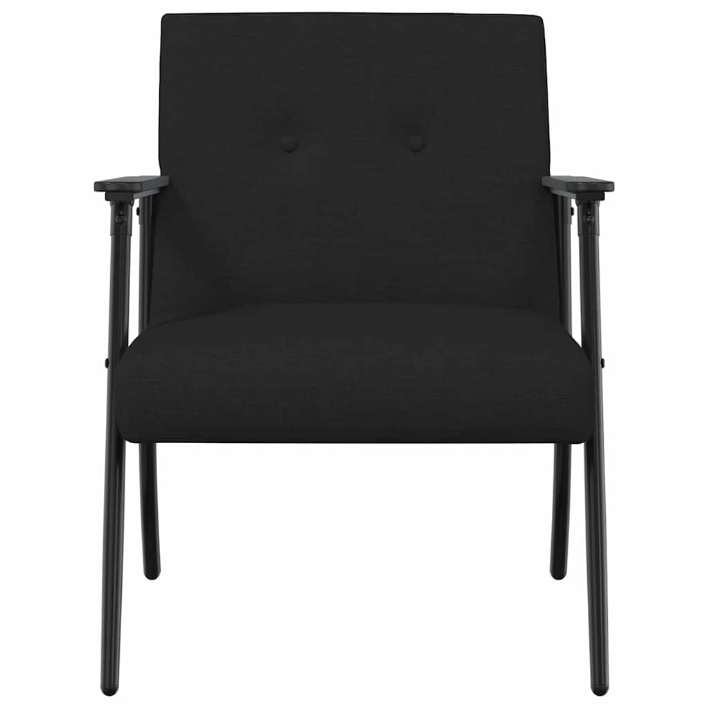 Fauteuil Zwart 59 x 75 x 78 cm Stof