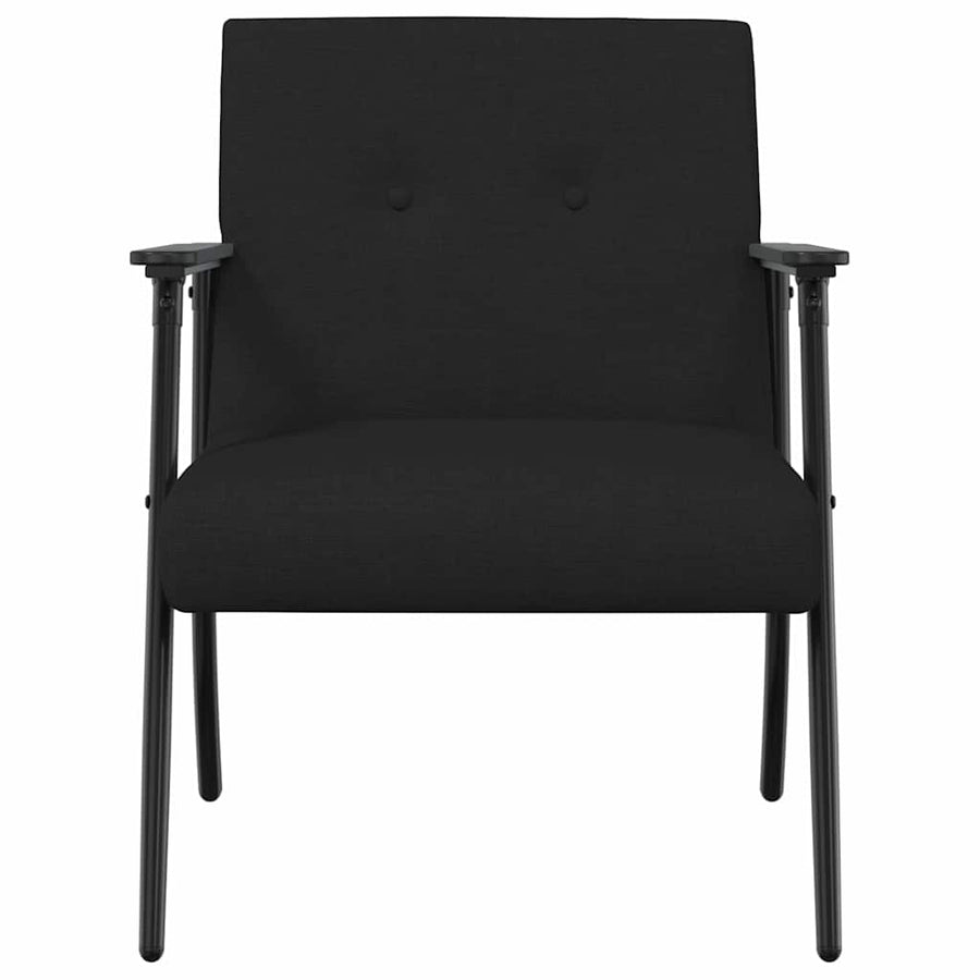 Fauteuil Zwart 59 x 75 x 78 cm Stof