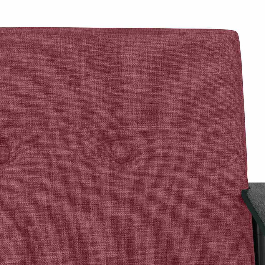 Fauteuil Wijnrood 59 x 75 x 78 cm Stof