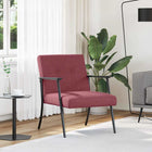 Fauteuil wijnrood 59x75x78 cm stof