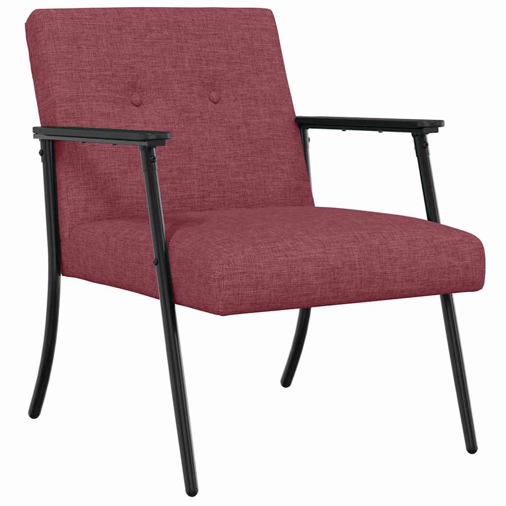 Fauteuil Wijnrood 59 x 75 x 78 cm Stof