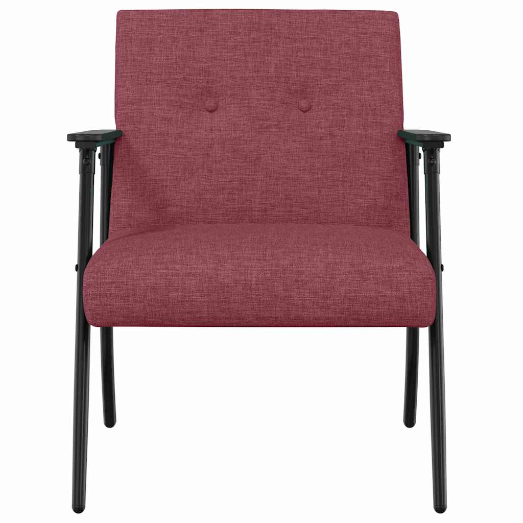 Fauteuil Wijnrood 59 x 75 x 78 cm Stof