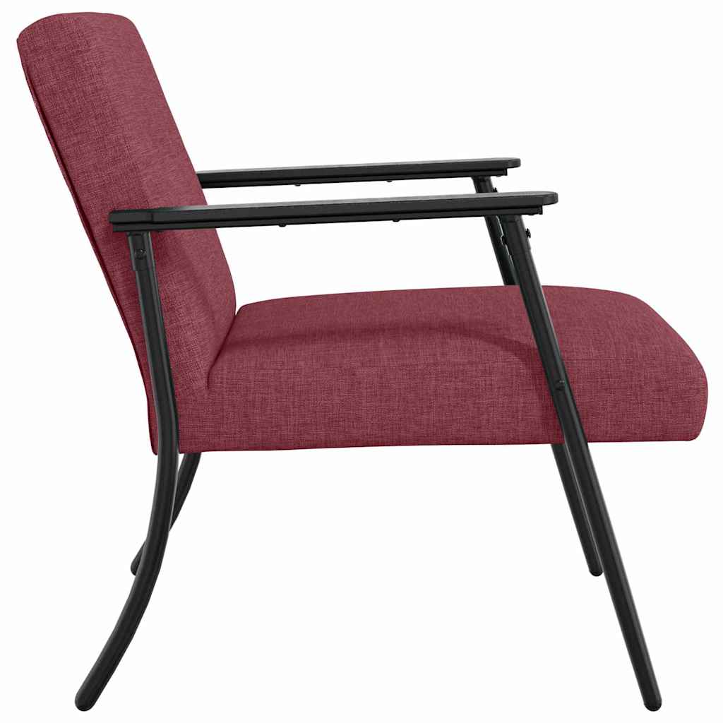 Fauteuil Wijnrood 59 x 75 x 78 cm Stof