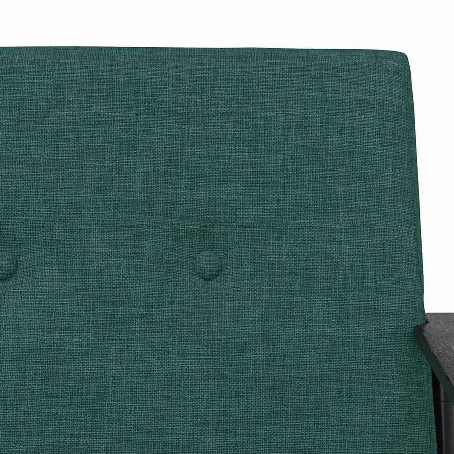 Fauteuil Donkergroen 59 x 75 x 78 cm Stof