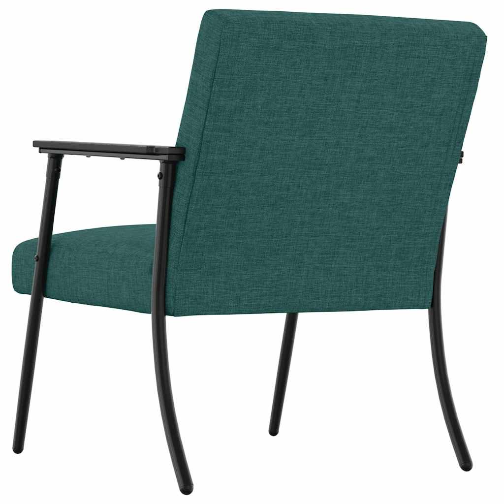 Fauteuil Donkergroen 59 x 75 x 78 cm Stof