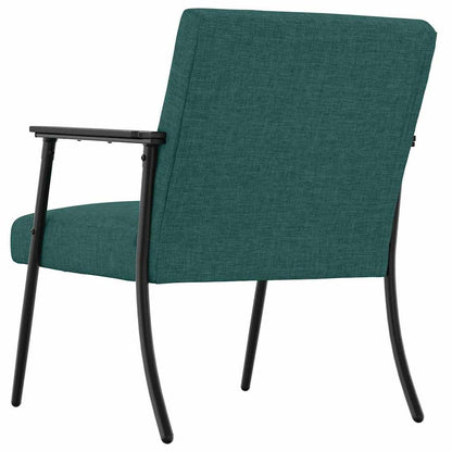 Fauteuil Donkergroen 59 x 75 x 78 cm Stof