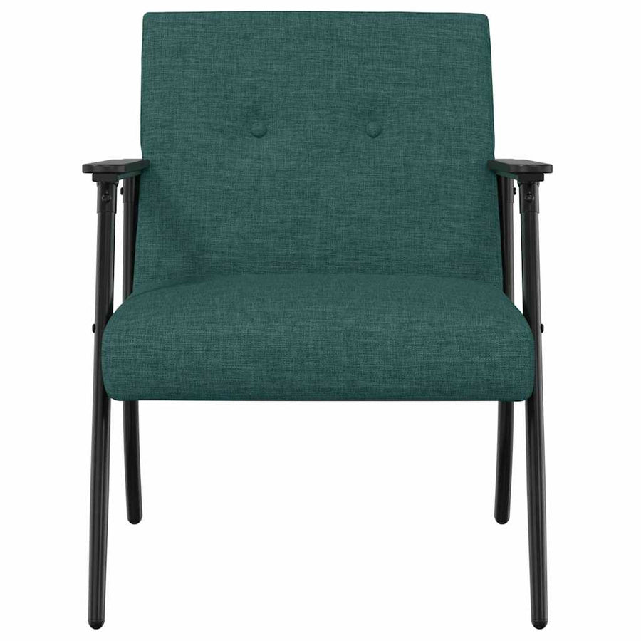 Fauteuil Donkergroen 59 x 75 x 78 cm Stof