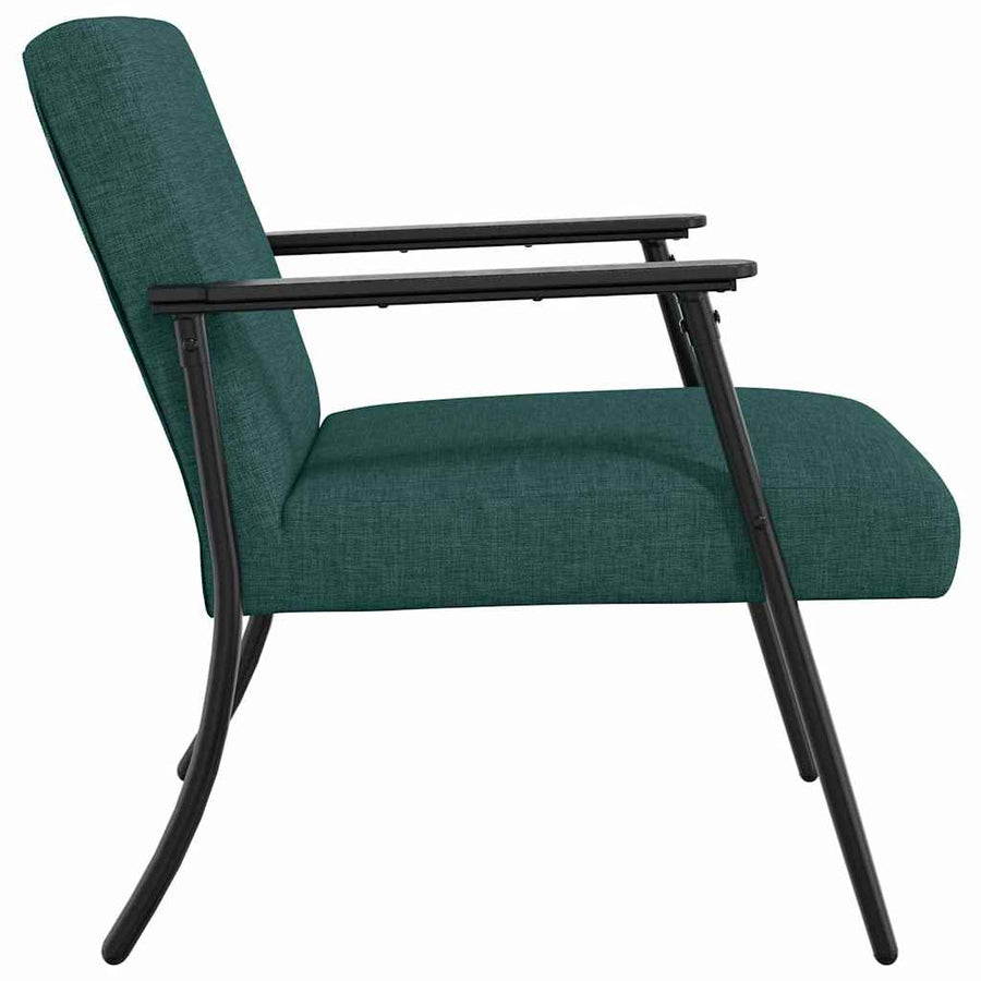 Fauteuil Donkergroen 59 x 75 x 78 cm Stof