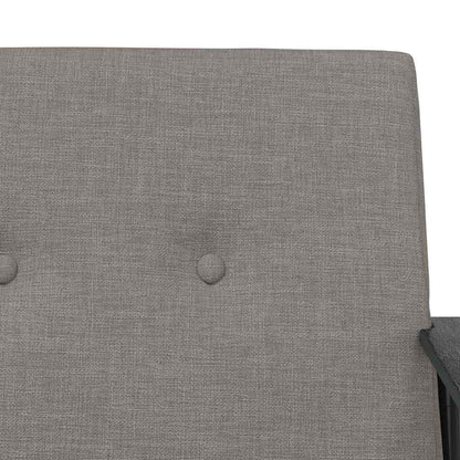 Fauteuil Taupe 59 x 75 x 78 cm Stof