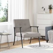 Fauteuil taupe 59x75x78 cm stof