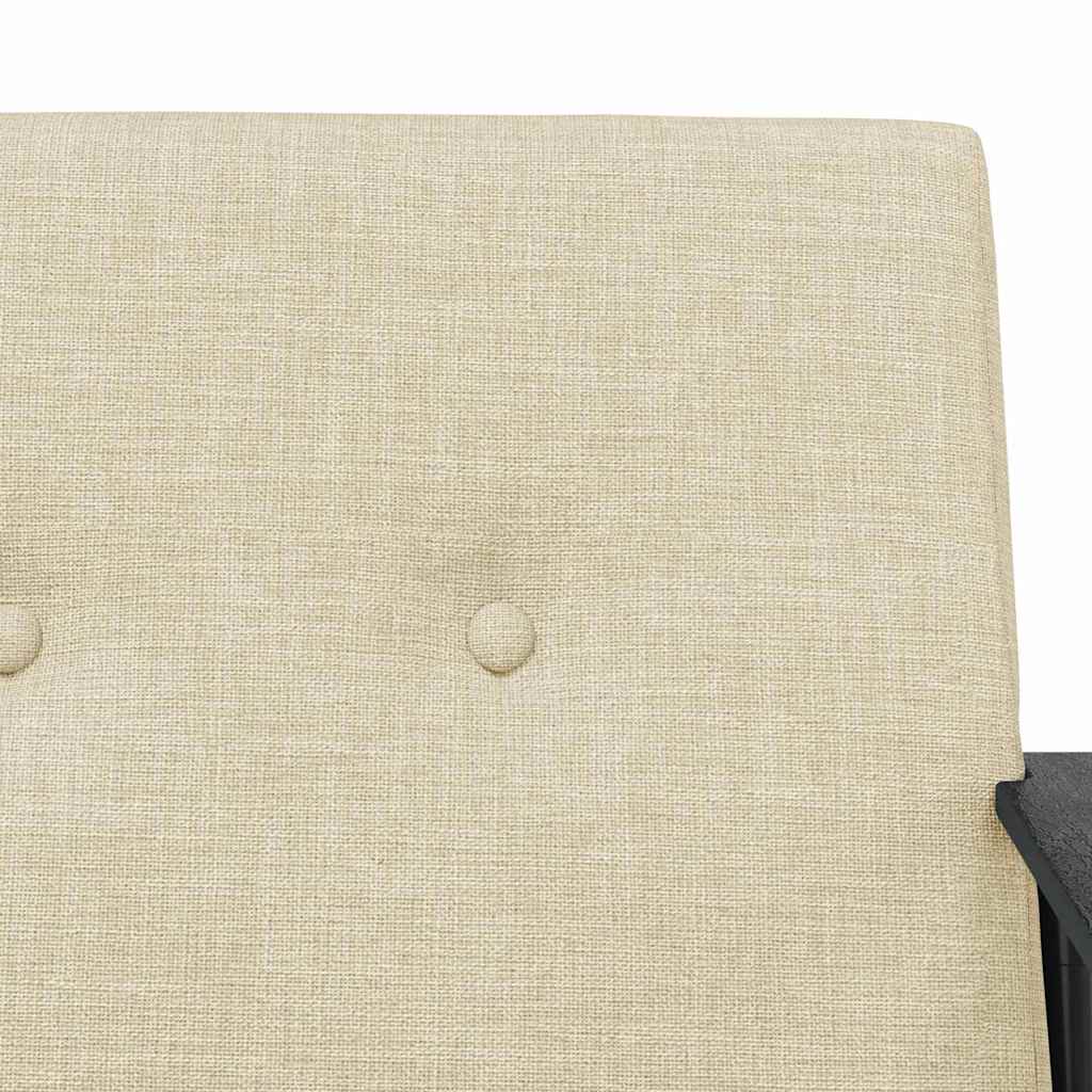 Fauteuil Crème 59 x 75 x 78 cm Stof