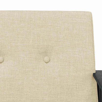 Fauteuil Crème 59 x 75 x 78 cm Stof