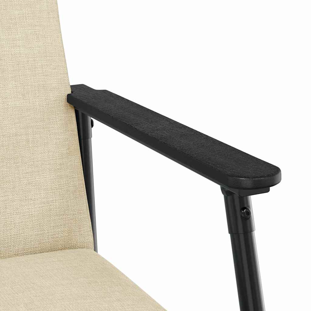 Fauteuil Crème 59 x 75 x 78 cm Stof
