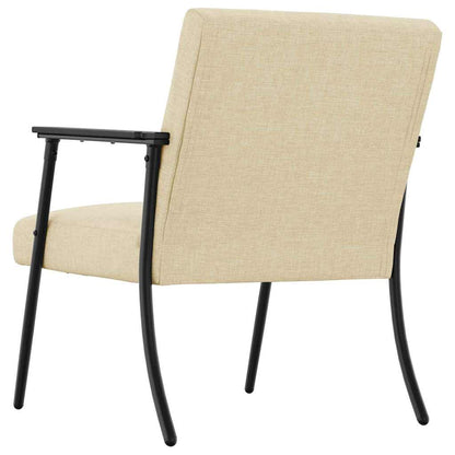 Fauteuil Crème 59 x 75 x 78 cm Stof