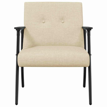 Fauteuil Crème 59 x 75 x 78 cm Stof