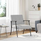 Fauteuil wolkengrijs 59x75x78 cm stof