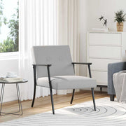 Fauteuil wolkengrijs 59x75x78 cm stof