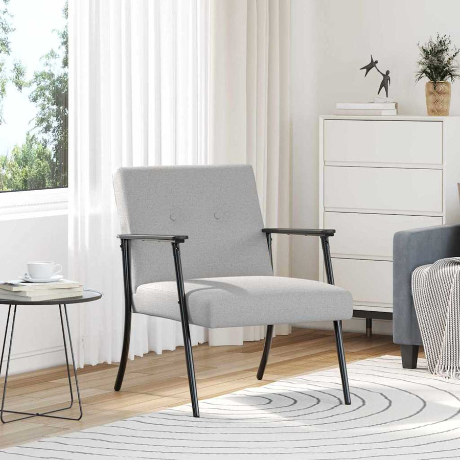Fauteuil Wolkengrijs 59 x 75 x 78 cm Stof
