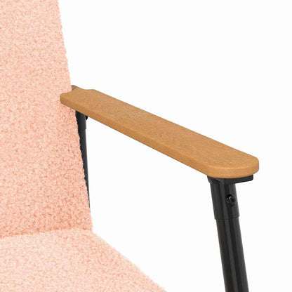 Fauteuil Roze 59 x 75 x 78 cm Krullend Wol-achtig Stof