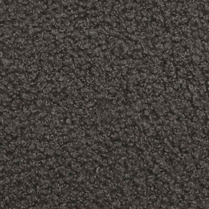 Fauteuil Donkergrijs 59 x 75 x 78 cm Krullend Wol-achtig Stof