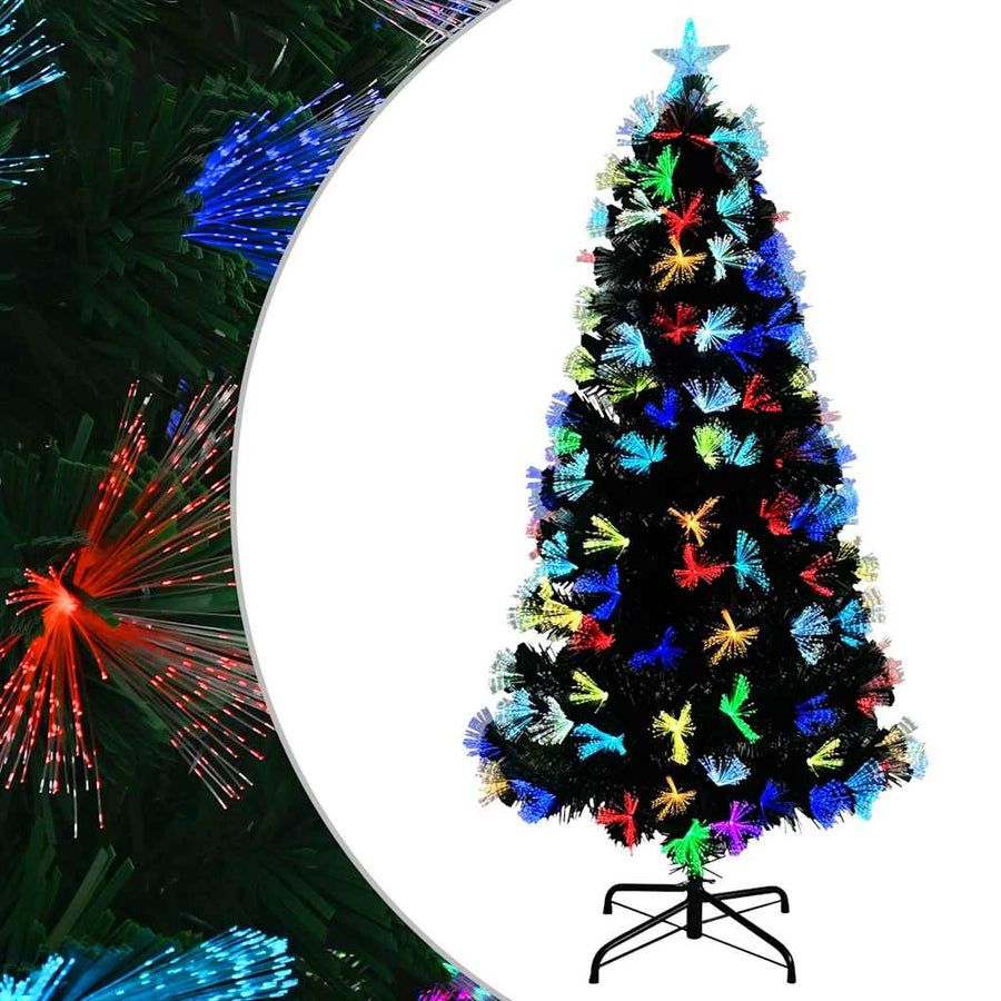 Kunstkerstboom met decoratieve touwlichten Groen 120 cm PVC