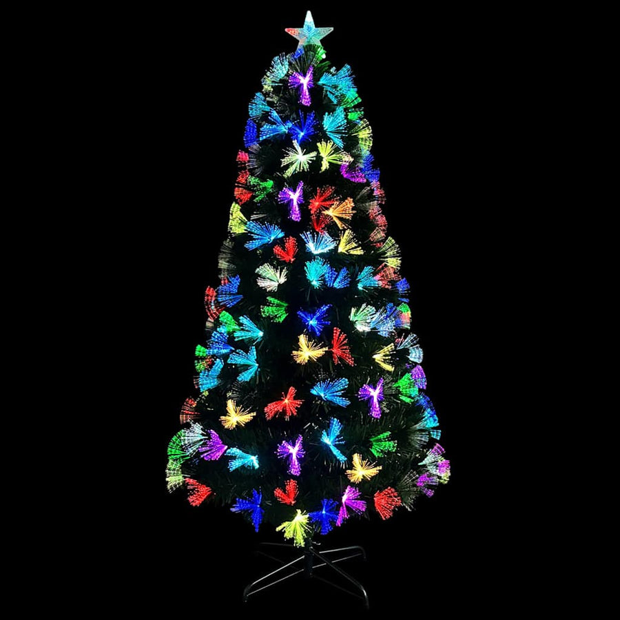 Kunstkerstboom met decoratieve touwlichten Groen 120 cm PVC