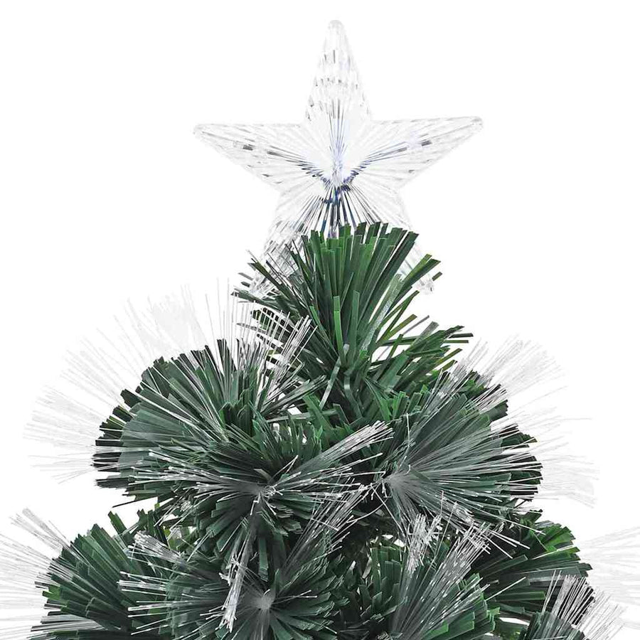 Kunstkerstboom met decoratieve touwlichten Groen 150 cm PVC