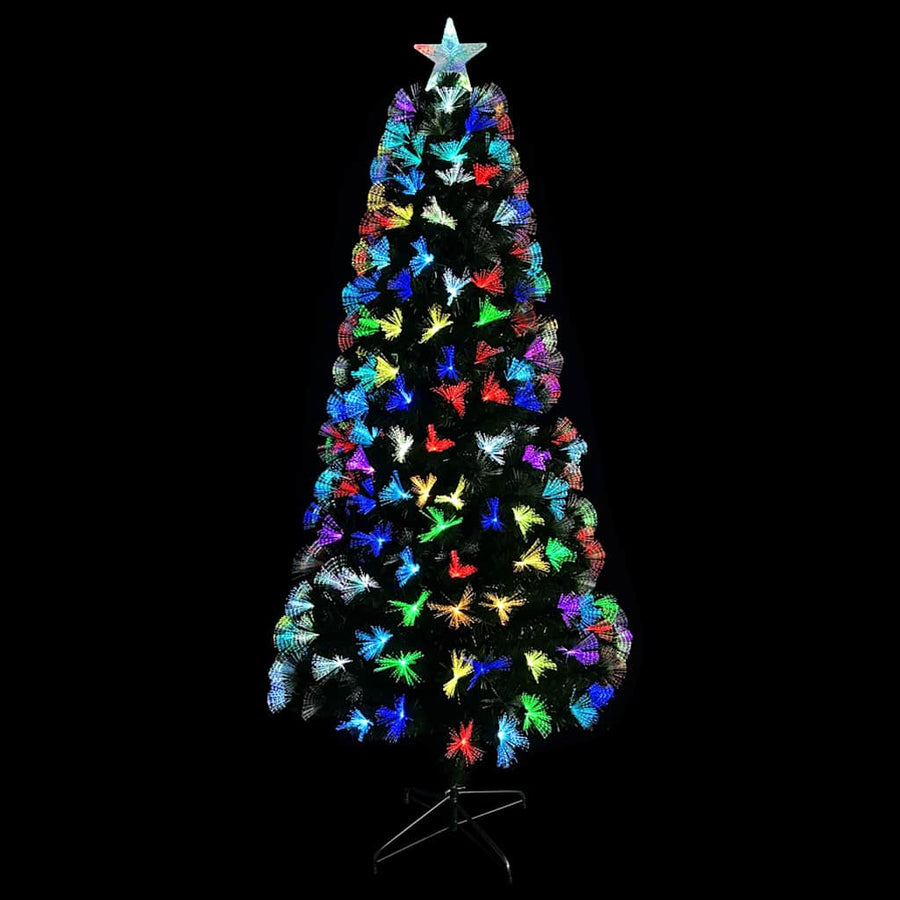 Kunstkerstboom met decoratieve touwlichten Groen 210 cm PVC