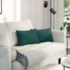 Sofa kussens 2 stuks donkergroen 50x30 cm