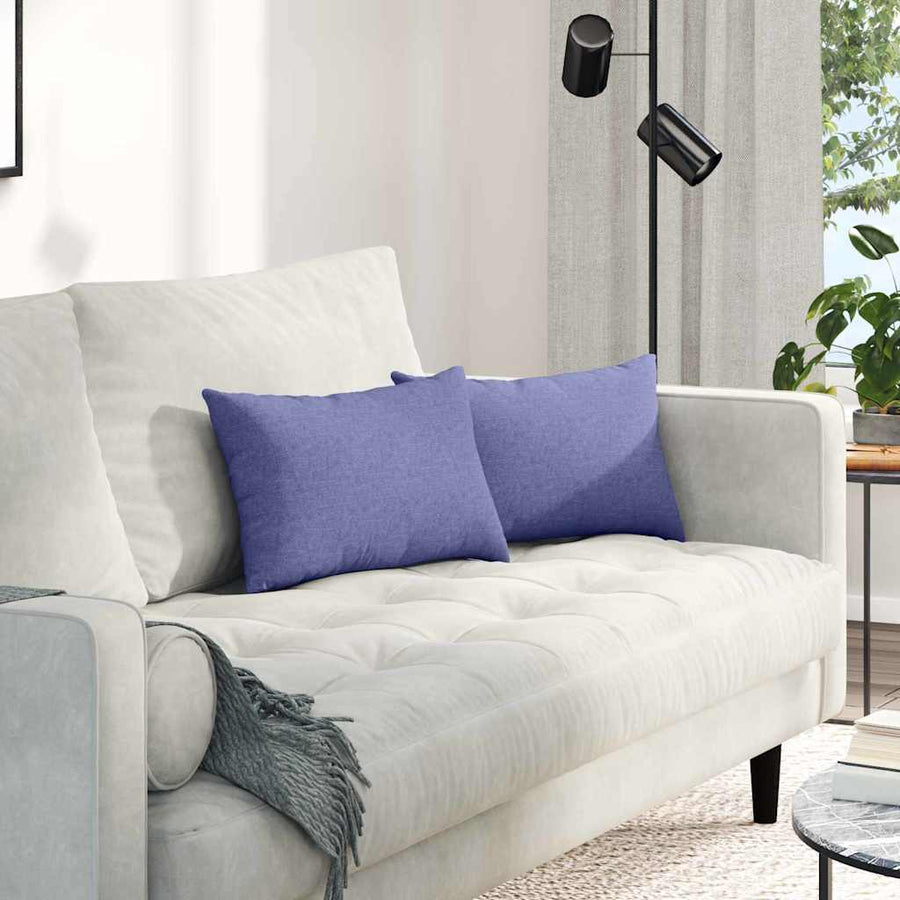 Sofa Kussens 2 pcs Jeans Blauw 30 x 50 cm